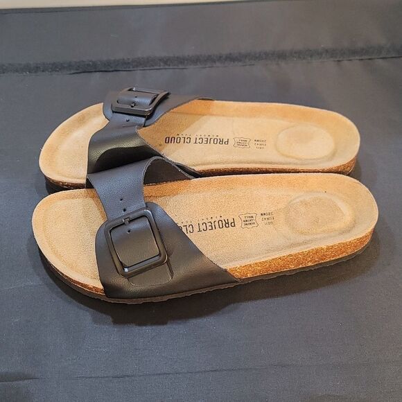 BRAND NEW PROJECT CLOUD 100% GENUINE LEATHER w/ MEMORY FOAM SANDALS - Picture 5 of 16